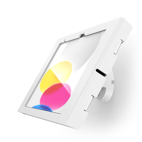 Compulocks Tablet-Wandhalterung – für iPad 10,9" (10. Gen., A2757, A2777) – neigbar, VESA 75×75/100×100 – Weiss