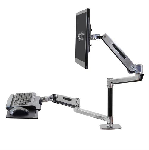 Ergotron WorkFit-LX – Monitorarm, bis 42", 3,2–11,3 kg, höhenverstellbar, neigbar, schwenkbar, drehbar