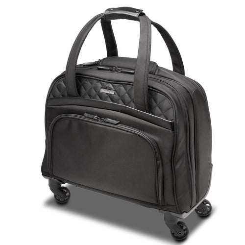 Kensington Contour 2.0 – Business-Trolley 15,6", 25 l, 4 Rollen (Spinner), Polyester, Schwarz