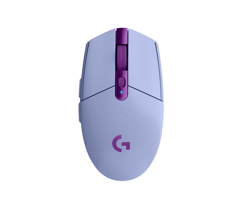Logitech G G305 LIGHTSPEED – Gaming-Maus – Kabellos (Bluetooth/2,4 GHz), 12000 DPI, Rechts, Lila