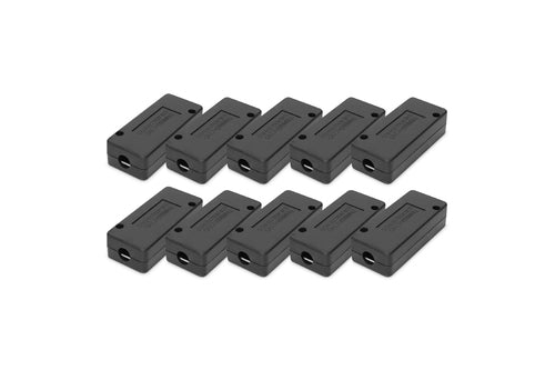 Digitus Verbindungsmodul Cat7 – 10er-Pack, Schwarz, ABS, 80×35×26 mm