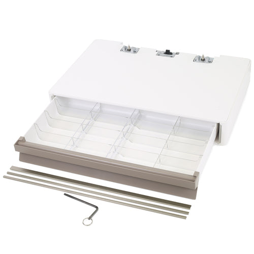 Ergotron CareFit Pro 98-487 – Schublade für CareFit, abschliessbar, Traglast 0,9 kg, grau/weiss