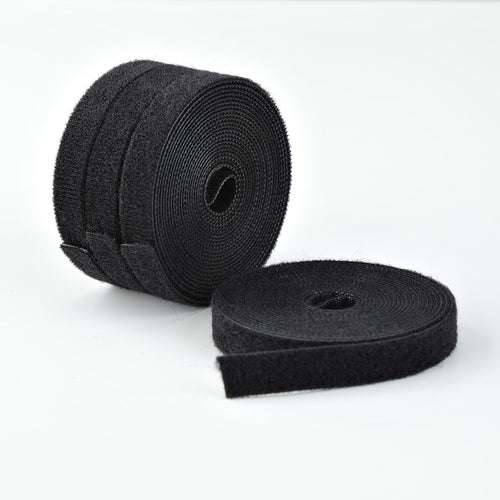 StarTech.com Klettbandrolle, 12,7 mm × 4,6 m, Schwarz, 4 Stück