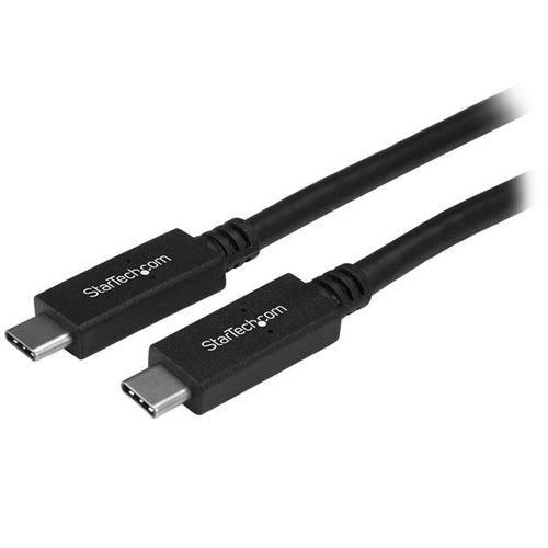 StarTech.com USB-C auf USB-C Kabel – USB 3.2 Gen 2 (10 Gbit/s) – 0,5 m – PD 60 W – 8K/60 – Schwarz