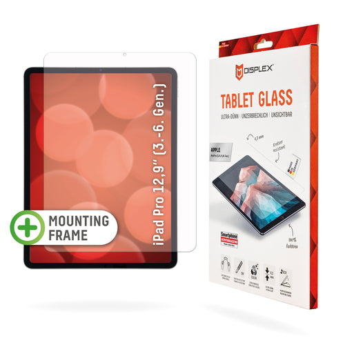 Displex Panzerglas für iPad Pro 12,9" (3.–6. Gen.) – 9H, Anti-Fingerprint