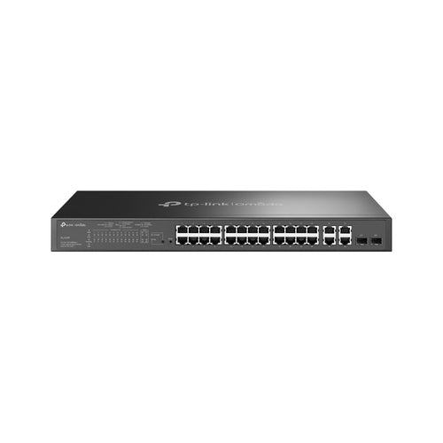 TP-Link SL2428P – Managed Switch – 24×10/100, 4×GbE, 2×SFP, L2, PoE+ 250 W, 1U