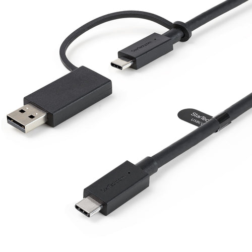 StarTech.com USB-C auf USB-C Kabel mit USB-A Adapter – USB 3.2 Gen 2 (10 Gbit/s) – 1 m – PD 100 W – 8K/60