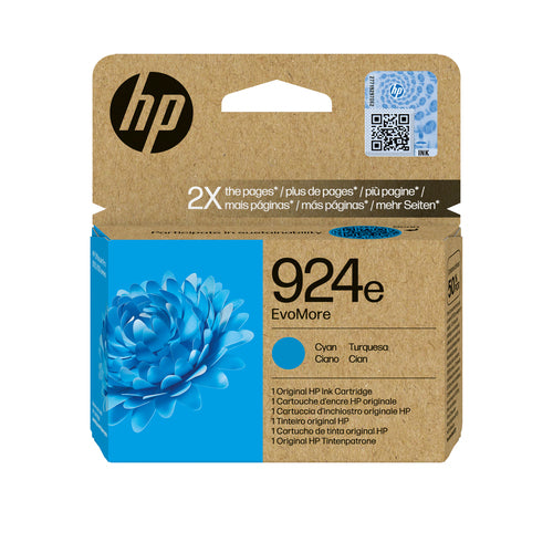 HP Tintenpatrone 924E (EVOMORE), Cyan, Original