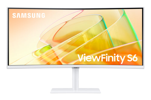 Samsung Curved 34 – Monitor, 34", Daisy Chain, USB-Hub, KVM, Integrierte Lautsprecher, VESA 100 × 100, Weiss