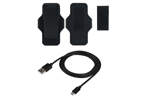 Transcend TS-DBK4 Zubehör-Set – USB-A an Micro-USB-B Kabel 1 m – für DrivePro Body 10B – Schwarz