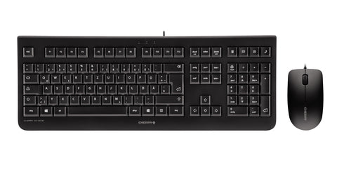 CHERRY Tastatur, kabelgebunden (USB), AZERTY (Belgisch) – für Windows, macOS & Linux