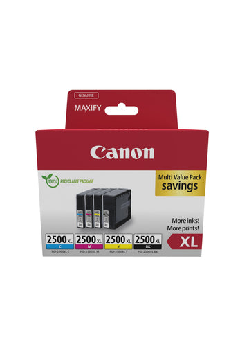 Canon Tintenpatronen-Multipack PGI-2500XL, CMYK, 4er-Pack
