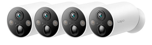 TP-Link Tapo C425 Wildkamera – 4 MP, Reichweite 15 m, IP66, Weiss, 4er-Pack
