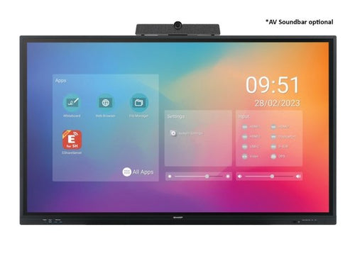 Sharp PN-LC862 – 86" 4K Ultra HD Interaktives Display (Touch), IR-Touch, 450 cd/m², Android
