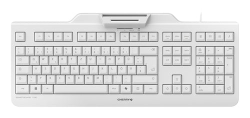 CHERRY SMART BOARD 1150 – Tastatur – kabelgebunden, USB-A – Smartcard (Kontakt) – QWERTZ (DE) – Grau