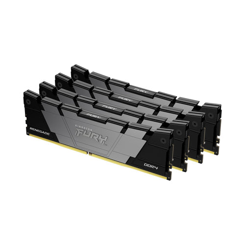 Kingston Technology Kingston FURY Renegade DIMM 64 GB (4×16 GB) DDR4 3600 MT/s CL16, 288-Pin – für PC, Kühlkörper, 4 Stk.