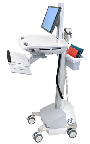 Ergotron StyleView SV42-6301-C – Computerwagen mit LCD-Pivot, mit SLA-Akku, bis 22,0", Grau/Weiss