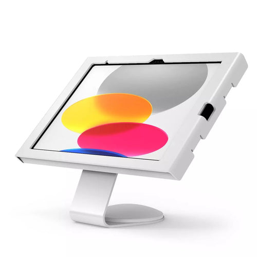 Compulocks Tablet-Tischhalterung – für iPad 10,9" (10. Gen.) – VESA 75×75/100×100, abschliessbar – Weiss