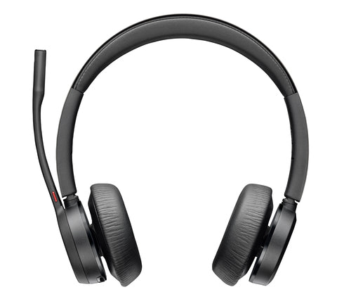 Poly Voyager 4320 – Duo Headset – Bluetooth, USB-C – Boom-Mikrofon (MEMS) – Schwarz – für PC/Mac – bis 24 h