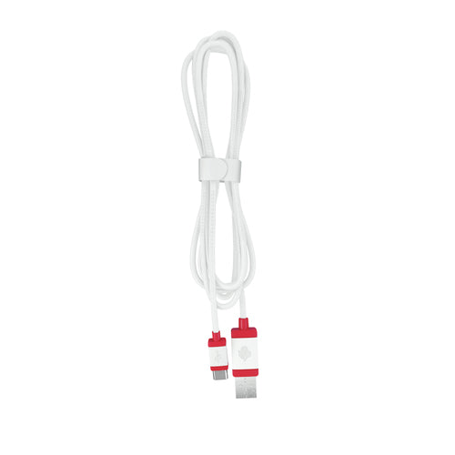 CHERRY USB-Kabel – USB-A auf USB-C – USB 2.0 (480 Mbit/s) – 1,5 m – Weiss