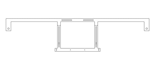 Hagor Halterung (Adapter) – für Cisco Webex Room Kit, schwarz