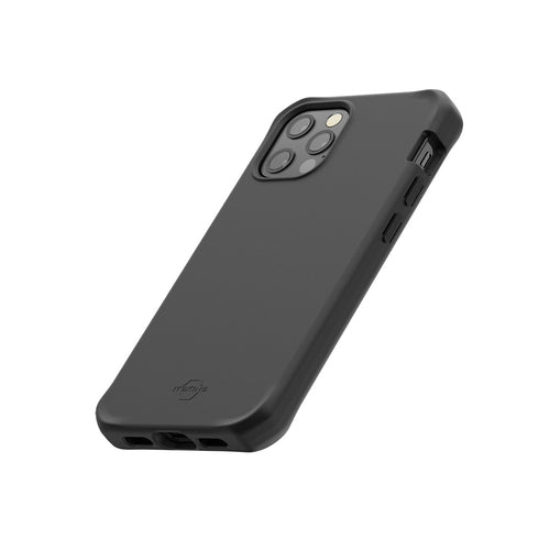 Mobilis Backcover Spectrum – für Apple iPhone 12/12 Pro – schwarz