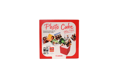 Canon Tintenpatronen-Multipack PG-540/CL-541 Photo Cube, mit 5" × 5" Fotopapier (40 Blatt) – für PIXMA und andere