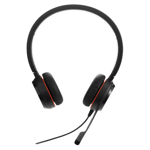 Jabra Evolve 20 – Duo Headset, On-Ear – USB-A, Mikrofon mit Rauschunterdrückung, Kabelbedienung – schwarz