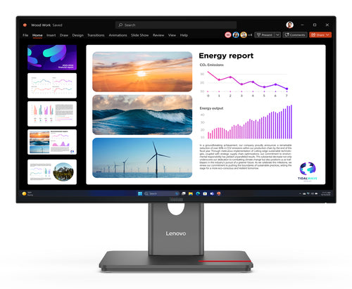 Lenovo ThinkVision P24Q-40 – Monitor, 2560 × 1440 (WQHD), IPS, HDMI, DisplayPort