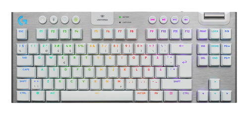 Logitech G G915 X LIGHTSPEED – Gaming TKL – Mechanisch, Bluetooth & 2,4 GHz (USB-A) – RGB – Weiss