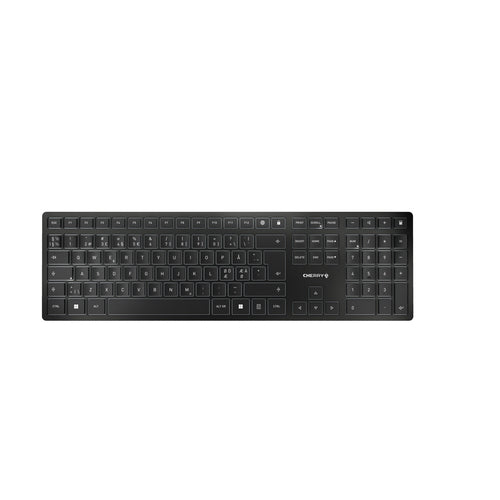CHERRY KW 9100 SLIM – Tastatur, kabellos (Bluetooth/2,4 GHz), Nordisch-Layout, mechanisch (Cherry SX)
