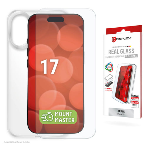 Displex Displayschutz (Panzerglas), 10H – für iPhone 17 – mit Applikator