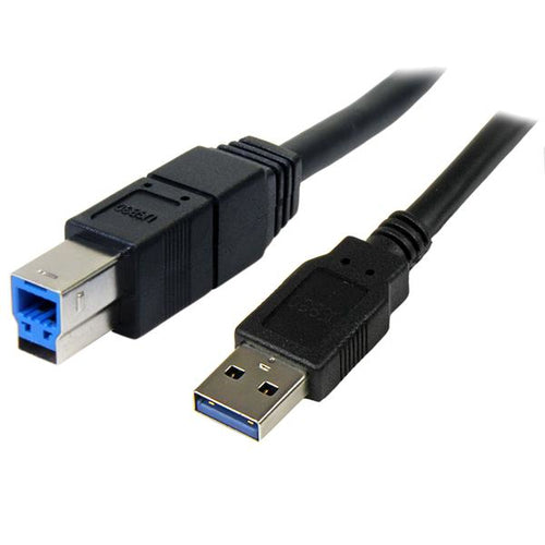StarTech.com USB-A auf USB-B Kabel – USB 3.2 Gen 1 (5 Gbit/s) – 3 m – Schwarz