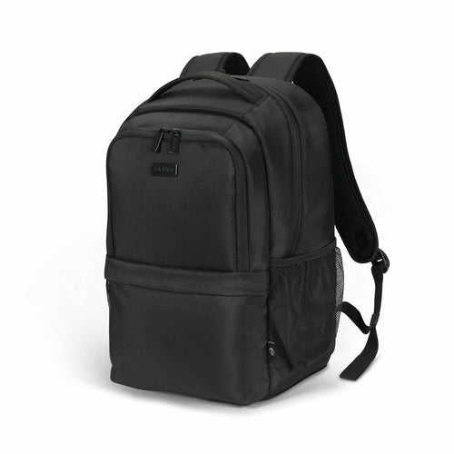DICOTA Notebook-Rucksack für Notebooks bis 17,3" – 100% recyceltes PET, wasserabweisend – Schwarz