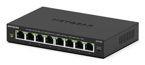 NETGEAR GS308E – Managed L2/L3 Switch – 8× 1G