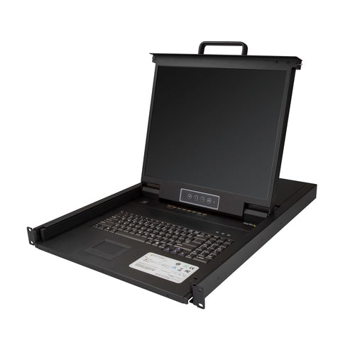 StarTech.com 19" Rack-LCD-Konsole – 1280 × 1024, 8-Port VGA KVM, USB 2.0 – 1U