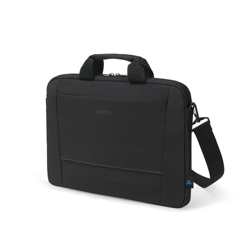 DICOTA Notebook-Tasche bis 16" – Trolley-Band, Schulterriemen – Schwarz
