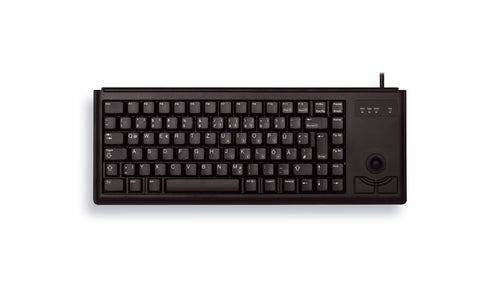 CHERRY G84-4400 – Tastatur, kabelgebunden (USB), FR-Layout (FR), mit Trackball, schwarz