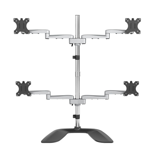 StarTech.com Monitor-Tischständer – 4 Monitore – bis 32" – VESA 75×75/100×100 mm – Schwarz