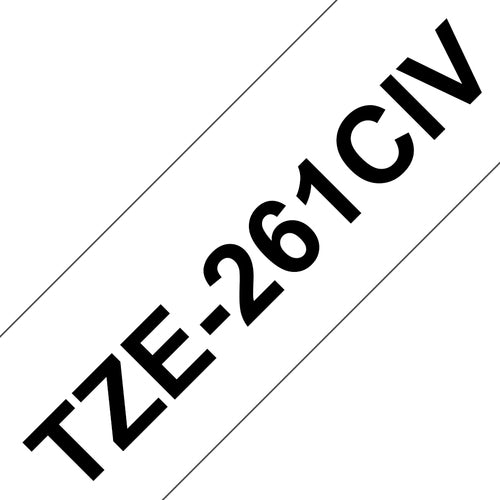 Brother TZe-261CIV Schriftband – 36 mm × 8 m, laminiert – für Brother P-touch – 20er-Pack