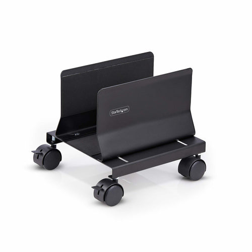 StarTech.com Gerätewagen – für Tower – 21 kg Tragkraft, einstellbare Breite 132–220 mm, 4 Rollen – Schwarz