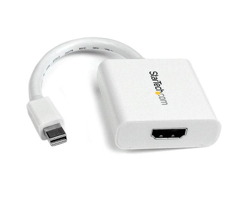 StarTech.com Mini-DisplayPort zu HDMI Adapter – 1920 × 1200, HDMI 1.4, DisplayPort 1.2, 12 cm – Weiss