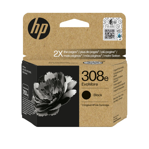 HP Tintenpatrone 308E (EVOMORE), Schwarz, Original