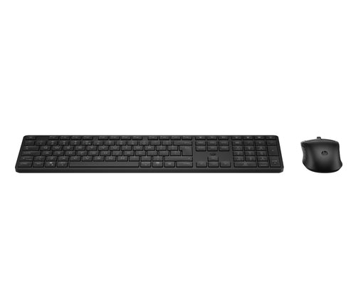HP 495C – Tastatur-Maus-Set – Bluetooth & 2,4 GHz (USB-A Empfänger), leise Tasten, Multi-Device – Schwarz