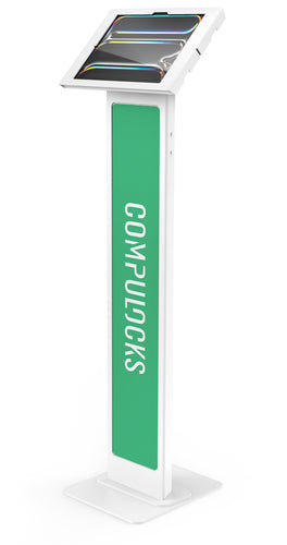 Compulocks APEX Tablet-Bodenständer für iPad Pro 13" (M4, 2024) – abschliessbar, VESA 75×75, 100×100 – Weiss