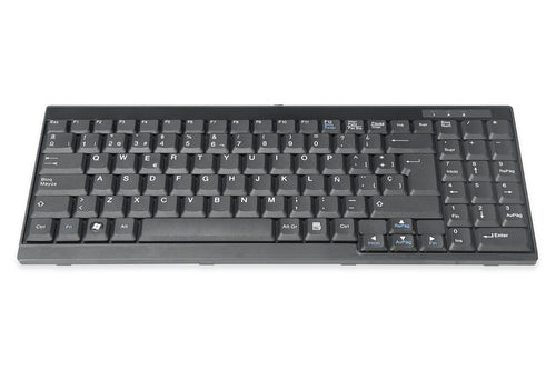 Digitus Tastatur, kabelgebunden (USB-A), ES-Layout (ES), Fullsize (mit Ziffernblock), Membran, Schwarz