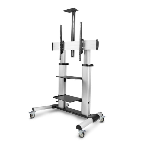 StarTech.com TV-Wagen – 60–100" – VESA 200×200–1000×600 – bis 100 kg, Höhenverstellbar, mit Rollen