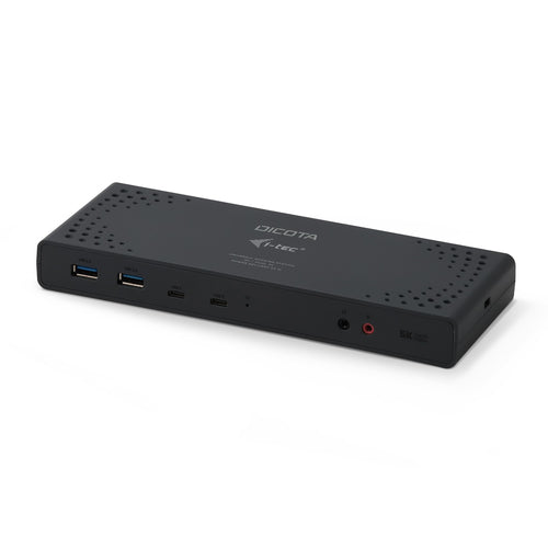 DICOTA D31952 Dockingstation – USB-C, 2× DP, 2× HDMI, 2× USB-C, 65 W PD, GbE, 3,5 mm Audio, TB3 × 1, für Windows