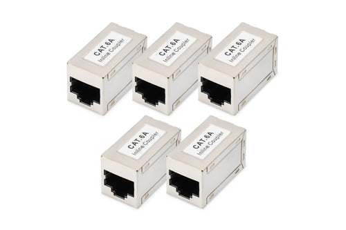Digitus RJ-45 auf RJ-45 Adapter, Cat 6A, 10 Gbit/s Ethernet, voll geschirmt
