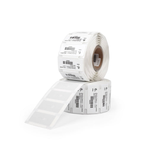 Zebra Etiketten (Rolle) 100 × 13 mm – Folie – Thermotransfer – 600 Etiketten/Rolle – Kern Ø 76 mm